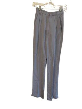 Iris & Ink Viscose Trousers Cornflower Blue Size 4